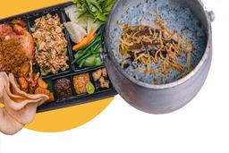 Paket nasi dan menu hangat