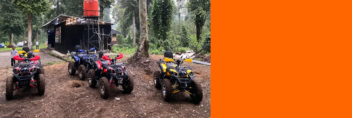 Kendaraan ATV di Rengganis Campsite
