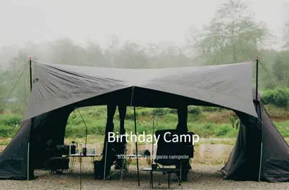 Perayaan ulang tahun saat camping di Rengganis Campsite