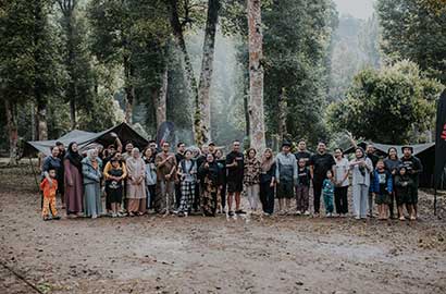 Kegiatan komunitas di Savana Rengganis Campsite